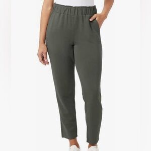 32 degrees cool women high rise elastic waist joggers size S clover green NWT